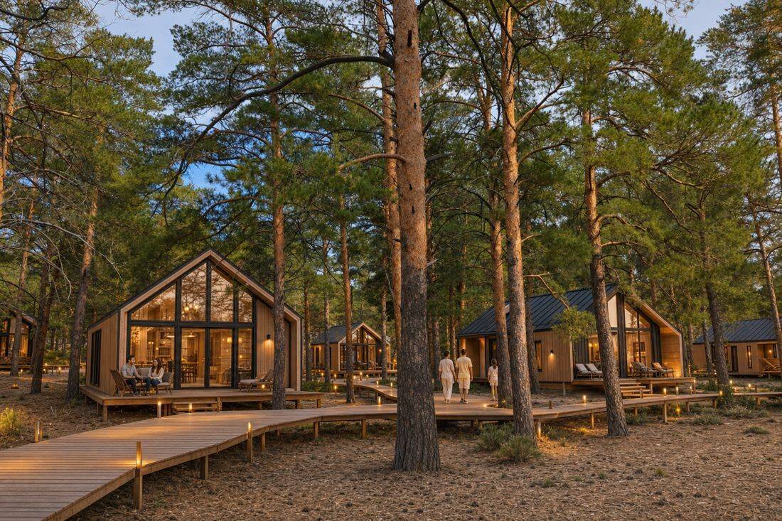 Деревня коттеджей в проекте